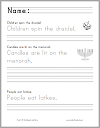 Hanukkah Sentences Writing Practice for Grades K-2