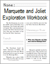 Marquette and Joliet Explore the Mississippi Workbook for Grades 1-3