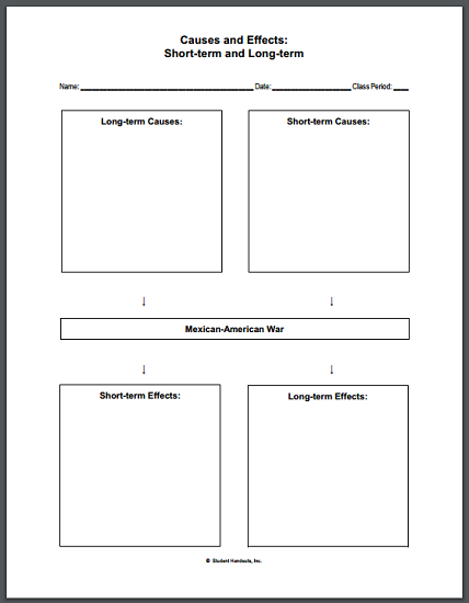 mexican-american-war-causes-and-effects-blank-chart-worksheet-student-handouts