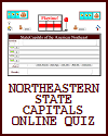 Northeastern State Capitals Online Playtime Quiz Game