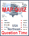 Northeastern States Question Time Interactive Map Matching Game