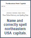 Spell Names of American Northeastern State Capitals