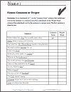 Nouns: Common or Proper Worksheet