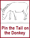 Pin the Tail on the Donkey Printable Game