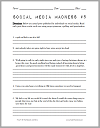 Social Media Madness Worksheet #5