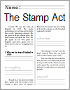 Stamp Act (1765) Workbook for Kids