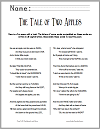 "The Tale of Two Apples" Poetry Unscramble