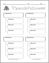 Thanksgiving Thankfulness Hierarchy Organizer Worksheet (Grades 4-6)