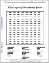 Thanksgiving Word Search Puzzle (Grades 5-8)