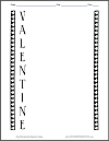 Valentine Acrostic Poem Worksheet