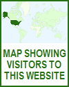 Map Showing Visitors to This Website