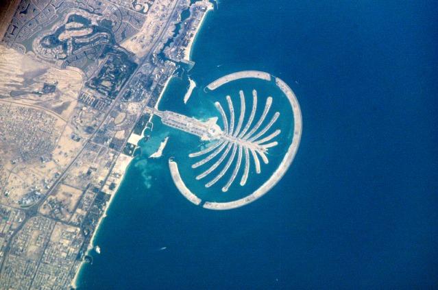 Palm Jumeirah, Dubai, UAE, from Space