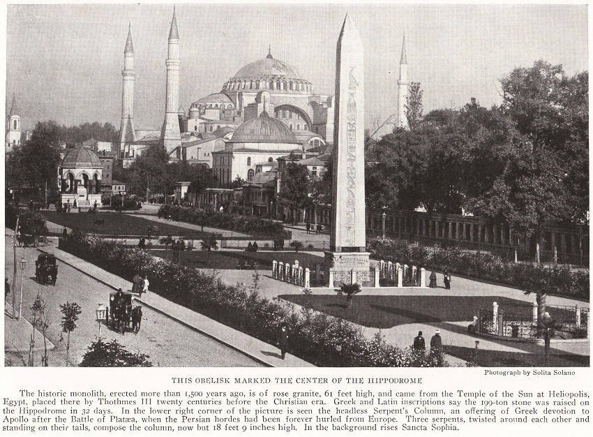 Ancient Roman Hippodrome and Egyptian Obelisk
