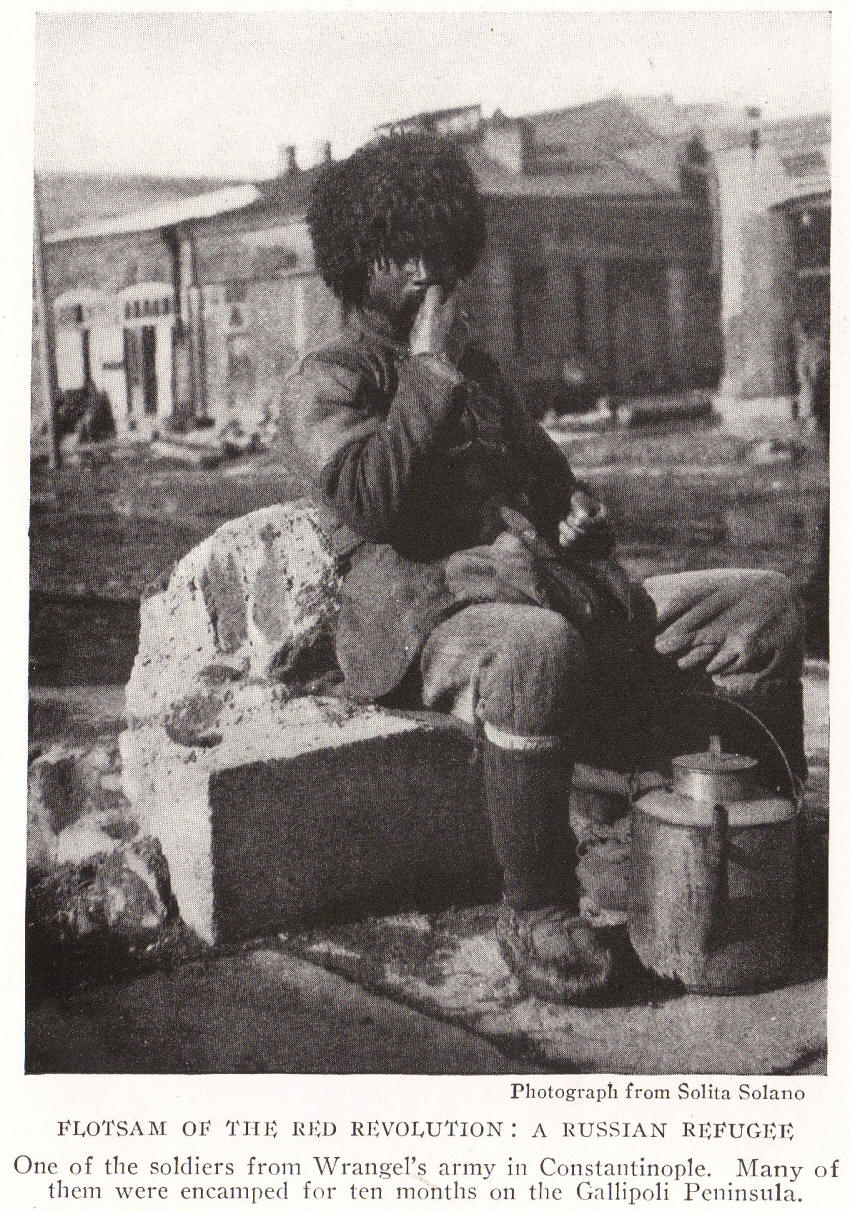 Russian Civil War Cossack Refugee in Istanbul, Turkey