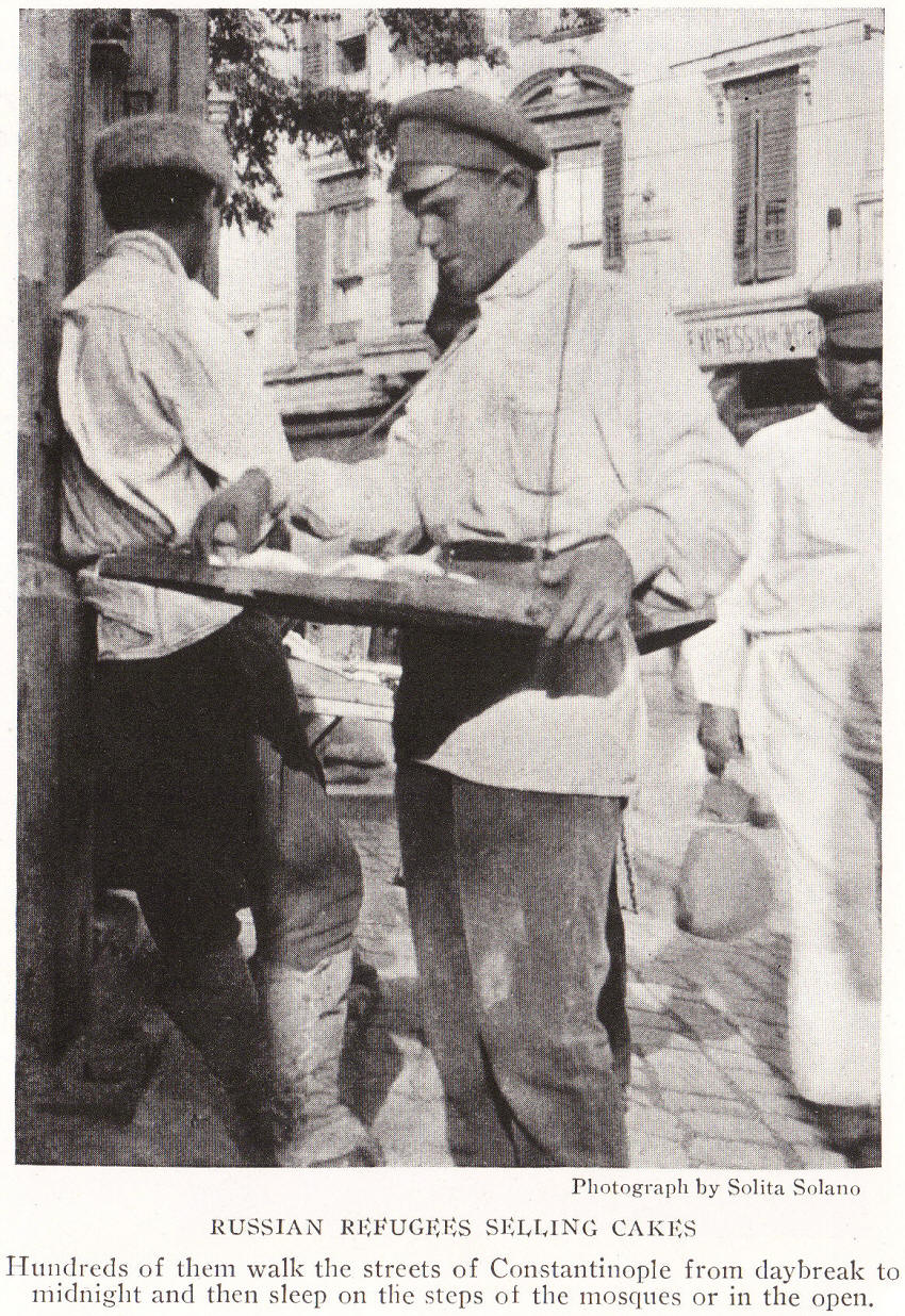 Russian Refugees Selling Cakes in Turkey