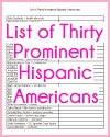 List of Thirty Prominent Hispanic Americans