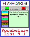 Interactive Flashcards for Terms 9.1