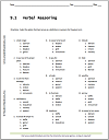 9.1 Verbal Reasoning Worksheet