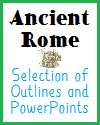 Free Outlines and PowerPoint Presentations on Ancient Rome for High School World History or AP European History - Include Guided Student Notes