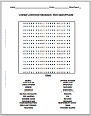 Chinese Communist Revolution Word Search Puzzle