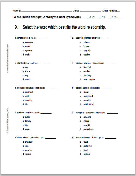 grade-9-verbal-reasoning-worksheet-1-student-handouts