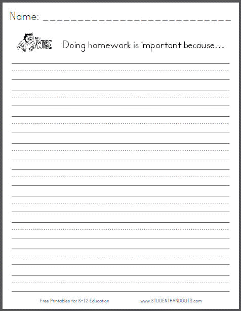 the homework paper