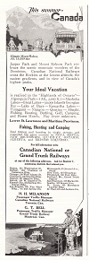 Canadian National and Grand Trunk Railways Advertisement