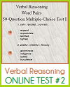 Verbal Reasoning Word Pairs Interactive Test #2
