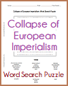 Collapse of European Imperialism Word Search Puzzle