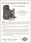 No. 1 Autographic Kodak Special Advertisement