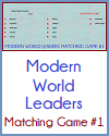 Modern World Leaders Question Time Matching Game #1