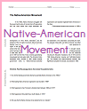 Native-American Movement Reading with Questions