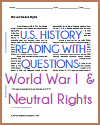 War and Neutral Rights Reading with Questions