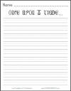 Once upon a time... Printable Writing Prompt