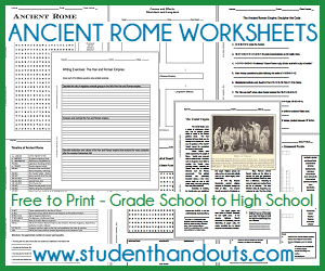 roman education worksheet