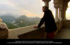 Stephen Fry at Neuschwanstein Castle, Bavaria, Germany.