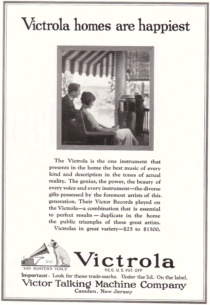 Antique Victrola Advertisement