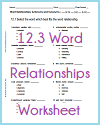 12.3 Word Relationships Worksheet