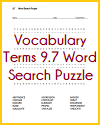Vocabulary Terms 9.7 Word Search Puzzle