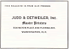 Judd and Detweiler, Inc., Master Printers