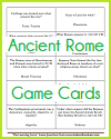 Ancient Rome Game Cards