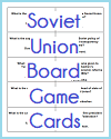 Soviet Union Board Game Cards