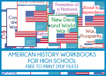 United States History Workbooks for High School - Free to Print (PDF Files)