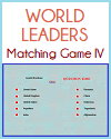 Modern World Leaders Question Time Matching Game IV