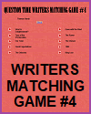 Writers Matching Game IV