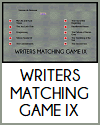 Writers Matching Game IX