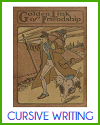 Golden Link of Friendship Cursive Copywork Workbook for Children