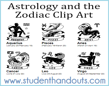 Free Astrology and the Zodiac Clip Art Gallery