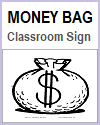 Money Bag Printable Sign