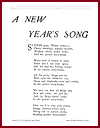 A New Year's Song Poem Worksheets